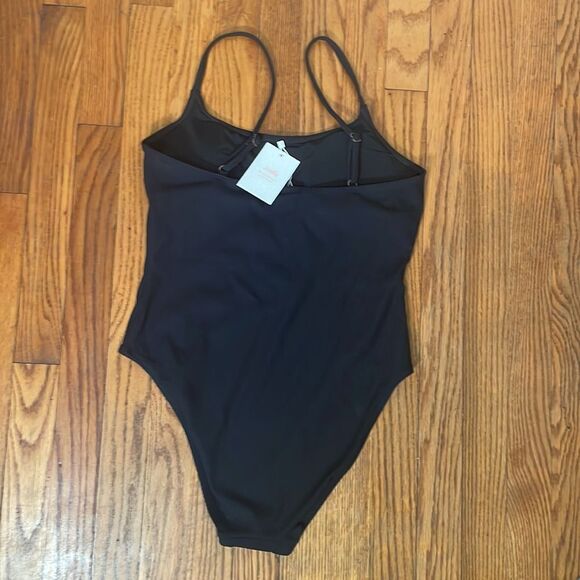Andie The Amalfi One Piece Swimsuit Rib Black size L NWT - Picture 4 of 7